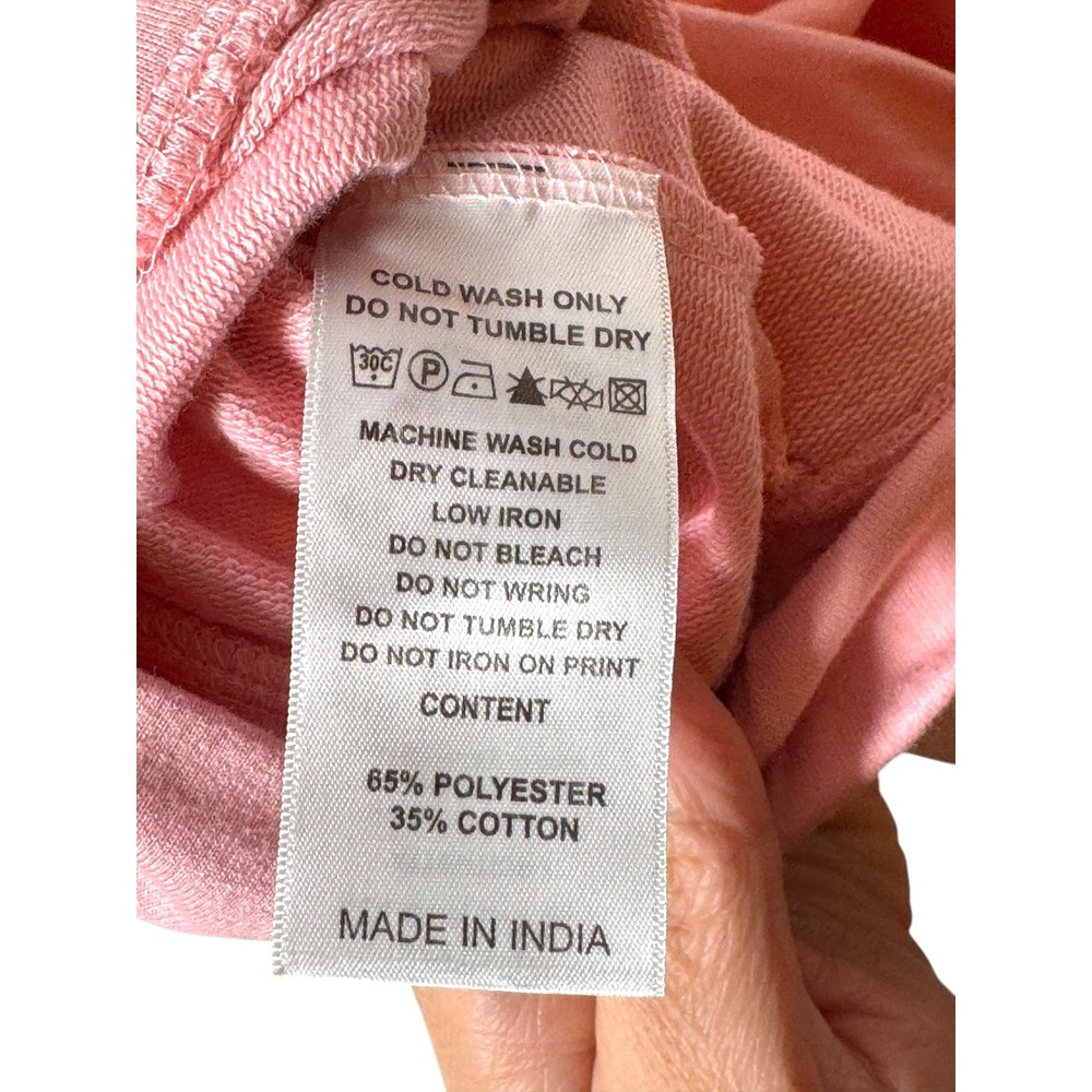 Bar Method Pink Open Back Sweatshirt Long Sleeve Athleisure Top Sz Small EUC - Picture 6 of 7